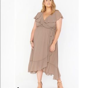 Show Me Your Mumu Bridesmaid Dress Dune Chiffon